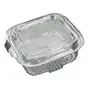 Saladebakken 500cc Transparant Vierkant + Vaste Deksels 132 x 132 x 50mm Horecavoordeel.com