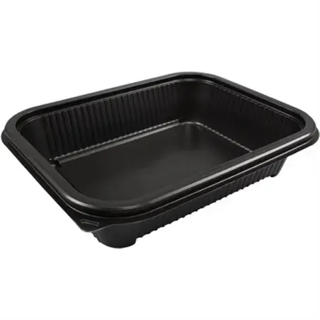 Maaltijdbakken 1000cc Hot Deli Deluxe Base Large Zwart  Horecavoordeel.com