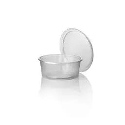 Sausbakjes 125cc Rond PP Transparant Proppy  Horecavoordeel.com