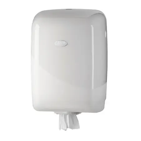 Poetsroldispenser Midi Euro Pearl White Horecavoordeel.com