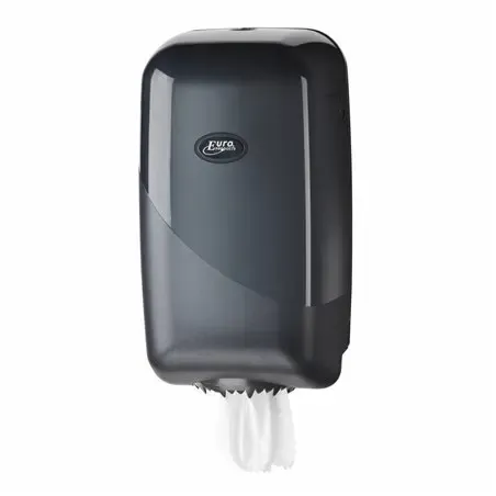 Poetsrol Dispenser Euro Mini Pearl Black Horecavoordeel.com