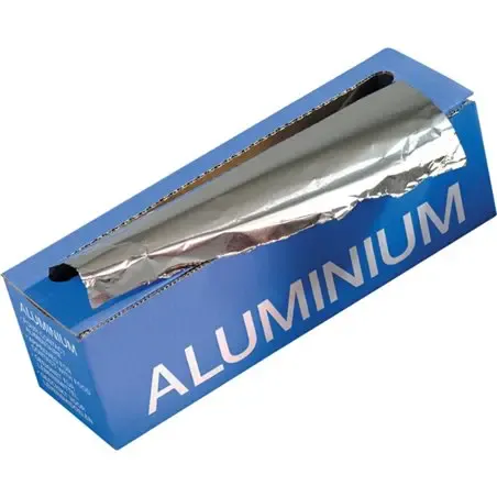 Aluminium Folie 450 mm x 150m Dispenserdoos Overdoos Horecavoordeel.com