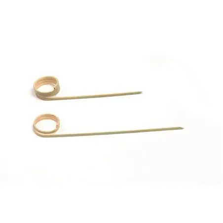 Bamboe Prikkers met Krul 120mm (Klein-verpakking) Horecavoordeel.com