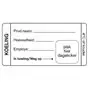 Dagstickers Koeling 35 x 75mm Wit Horecavoordeel.com