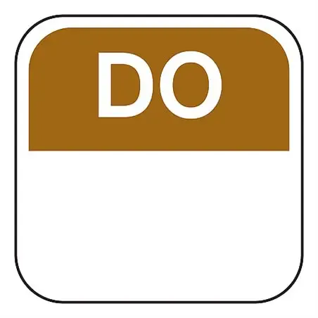 Dagstickers Donderdag 25 x 25mm Bruin Verwijderbaar Horecavoordeel.com