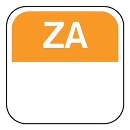 Dagstickers Zaterdag 25 x 25mm Oranje Verwijderbaar Horecavoordeel.com