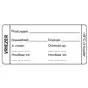 Dagstickers Vriezer Blanco 75x35mm Horecavoordeel.com