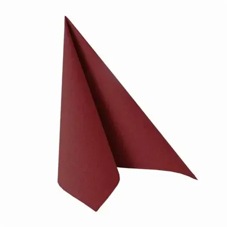 Servetten Bordeaux 2 Laags 1/4 Vouw PVI 400 x 400mm Horecavoordeel.com