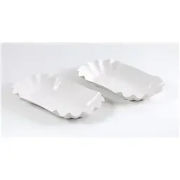 Schulpbakje Karton Wit 190 x 110 x 30mm  Horecavoordeel.com