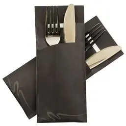 Bestekzakjes Cobra Zwart Pochetto Horecavoordeel.com