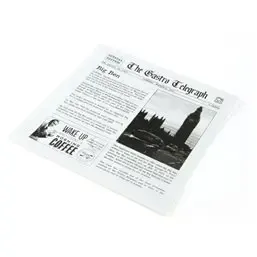 Vetdicht Papieren Zakje News Paper 2 Open Zijdes 130 x 150mm Horecavoordeel.com