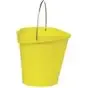 Emmer 12 Liter Van Polypropyleen En Roestvrij Staal 325x330x330mm Geel Horecavoordeel.com