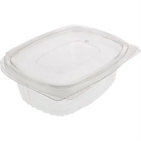 Saladebakken Klapbakjes 375cc Pet 144 x 115 x 50mm Horecavoordeel.com