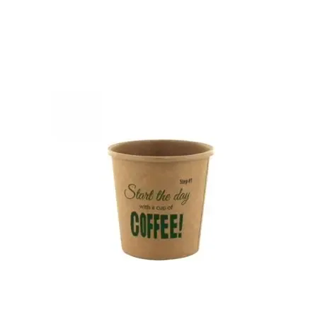 Koffiebekers To Go 118cc 4oz Bruin Karton "100% Fair" VERVALLEN Horecavoordeel.com