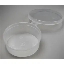 Covercup 80cc + Vaste Deksels PP Transparant ø 80 x 28mm Horecavoordeel.com