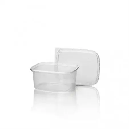 Bakjes 250cc 108 Serie Rechthoek Glad PP Transparant 108 x 82 x 45mm Horecavoordeel.com