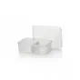 Magnetron- Maaltijdbakken 650cc 173 Serie Rechthoek PP Transparant 2-Vaks 175 x 119 x 48mm Horecavoordeel.com