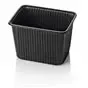 Kilobakken 2000cc 180 Serie Rechthoek PP Zwart 180 x 130 x 118mm Horecavoordeel.com