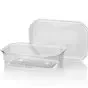 Bakken 500cc Achthoekig PVC Glashelder 180 x 120 x 45mm Horecavoordeel.com