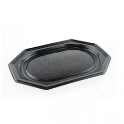 Catering Schalen Achthoekig Pet Zwart 550mm Horecavoordeel.com