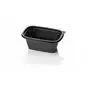 Saladebakken 750cc Dome Pack Rechthoek PET Zwart + Deksels Transparant 190 x 125mm Horecavoordeel.com