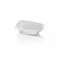 Saladebakken 500cc Dome Pack Rechthoek PET Glashelder + Deksels Transparant 190 x 125mm Horecavoordeel.com