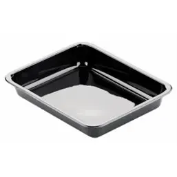 CPET Menuschalen 960cc 1-Vak Zwart 226 x 176 x 35mm Horecavoordeel.com