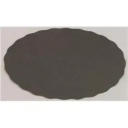 Hamburger Ovaaltjes Zwart Groot 122 x 145mm Horecavoordeel.com