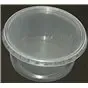 Saladebakjes 250cc 101 serie Rond Geribbeld PP Transparant Ø 101 x 45mm