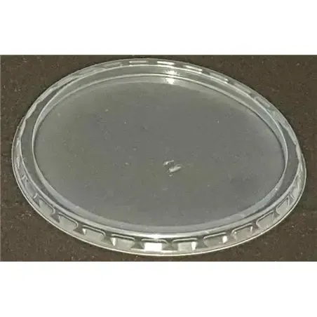 Saladedeksels Rond 101 serie PP Transparant voor Geribbelde Saladebakjes Ø 101mm  Horecavoordeel.com