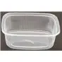 Bakjes 150cc 108 Serie Geribbeld Rechthoek PP Transparant 108 x 82 x 35mm Horecavoordeel.com