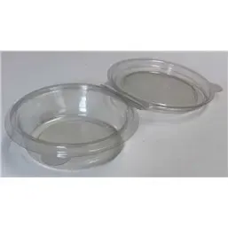 Delipot Deksels met Klapbakjes 165cc voor Beker 470cc Glashelder Ø 101x95mm (DL)  Horecavoordeel.com
