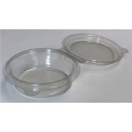 Delipot Deksels met Klapbakjes 165cc voor Beker 470cc Glashelder Ø 101x95mm (DL)  Horecavoordeel.com