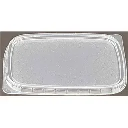 Deksels 108 Serie Rechthoek PP Transparant voor Geribbelde Bakjes 114 x 89 x 9mm Horecavoordeel.com