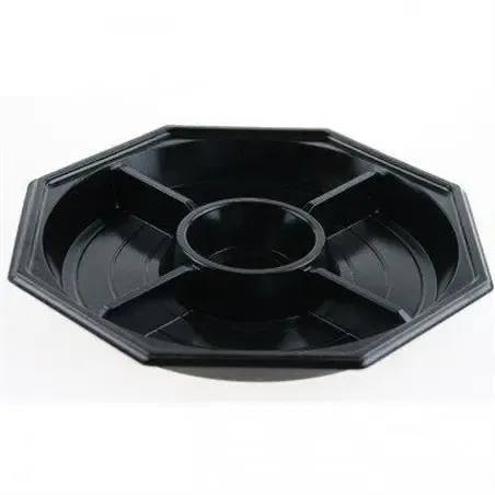 Fondue Schalen 5-Vaks PS Zwart 260 x 25mm Horecavoordeel.com