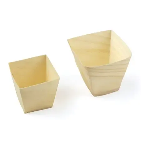 Bakjes van Hout Conisch 110ml "FSC" Ø 55 x 55 x 55mm  Horecavoordeel.com