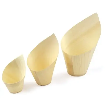 Bakjes van Hout Oblique 50ml "FSC" Ø 32 x 75 x 35mm Horecavoordeel.com