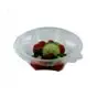 Saladebakken 375ml Rond + Vaste Deksels RPET Transparant 155 x 155 x 55mm Horecavoordeel.com