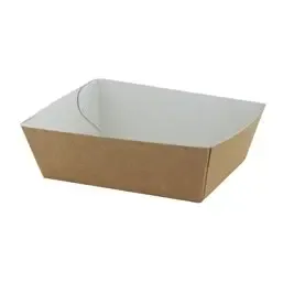 Snackbakjes A5 Bruin Karton Wit 105 x 33 x 30mm Horecavoordeel.com