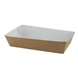Snackbakjes A13 Bruin Karton Wit 150 x 70 x 35mm Horecavoordeel.com