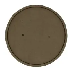 Deksels voor Soepbekers To Go Bruin Karton "100% Fair" Ø 118mm Horecavoordeel.com