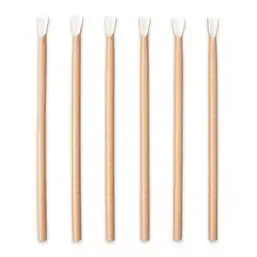 Lepelrietjes Papier Bruin "100% Fair" Ø 8 x 230mm  Horecavoordeel.com