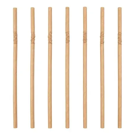 Buigrietjes Papier Bruin "100% Fair" Ø 6 x 200mm Horecavoordeel.com