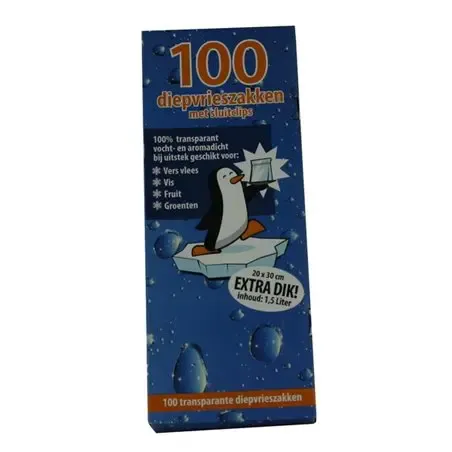 Diepvrieszakken LDPE 1,5L 20 x 30cm  Horecavoordeel.com