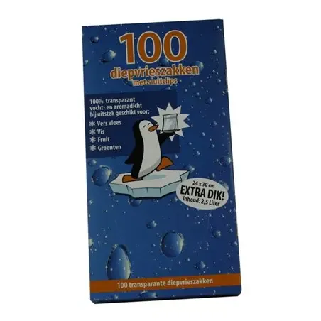 Diepvrieszakken LDPE 2,5L 30 x 24cm  Horecavoordeel.com