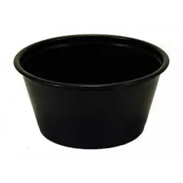 Portie Cups 60ml PP Zwart Ø 44mm Horecavoordeel.com
