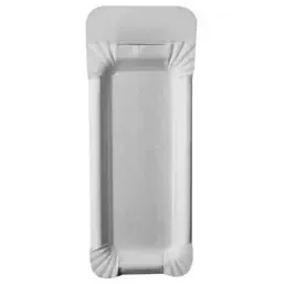 Schaaltjes Karton Ongevoerd "Pure" Rechthoek Wit met Handvat 80 x 210mm Horecavoordeel.com