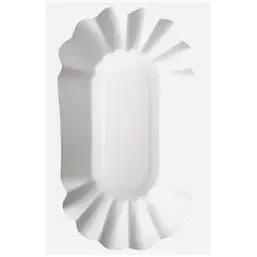 Schalen Karton "Pure" Ovaal Wit 200 x 105 x 35mm Horecavoordeel.com