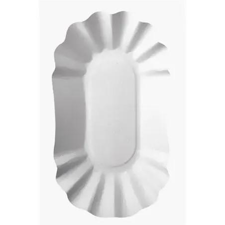 Schalen Karton "Pure" Ovaal Wit 175 x 105 x 30mm Horecavoordeel.com