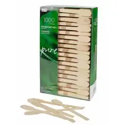 Roerstaafjes Hout "Pure" 130mm Horecavoordeel.com